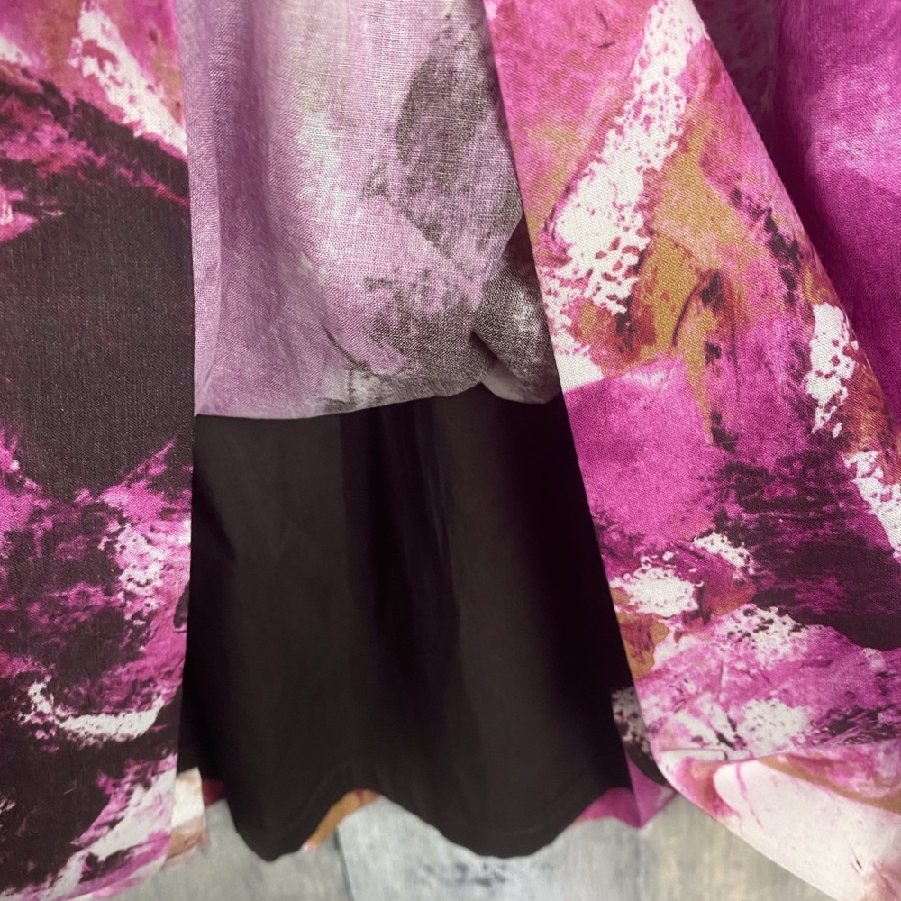 Lavia 18 Italy Purple Side Tie Skirt Size 44 New! - Picture 7 of 12